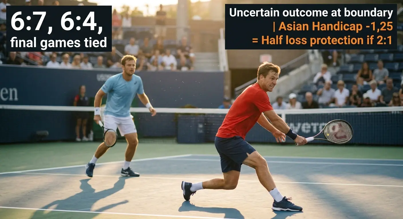 Asian Handicap Tennis mehr Wert: Wann Viertel-Linien den europäischen Handicap übertreffen und Verlustrisiko begrenzen
