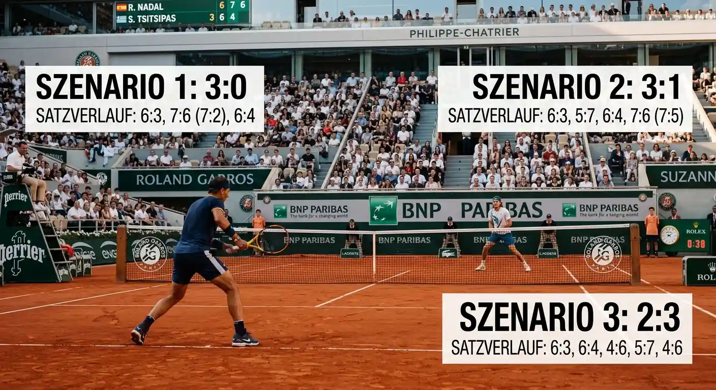 Typische Satz-Handicap-Szenarien beim French Open für Favoriten in frühen und späten Runden