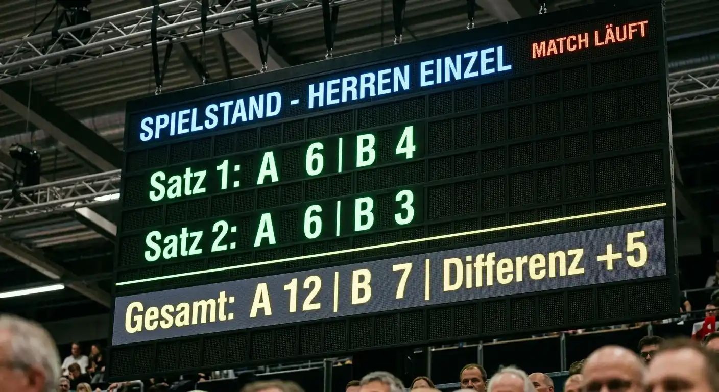 Tennis Games zählen für Game-Handicap: Summe aller Games über alle Sätze als Grundlage des Handicap-Marktes