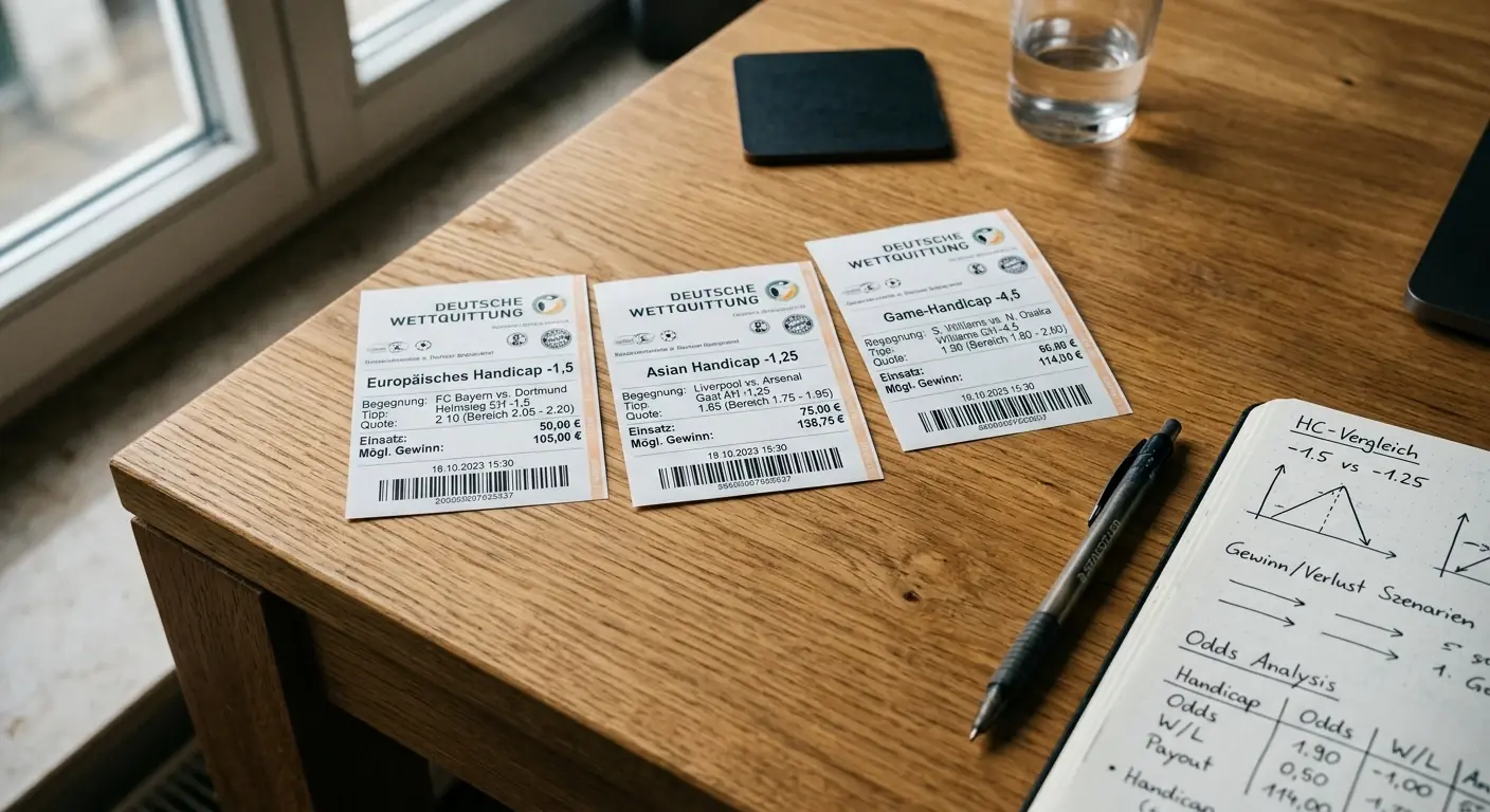 Überblick über Handicap-Typen: europäisches Handicap, Asian Handicap und sportspezifische Varianten