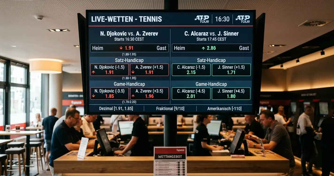 Tennis Handicap Quoten Berechnung — implizierte Wahrscheinlichkeit, Overround und Linienverschiebung erklärt