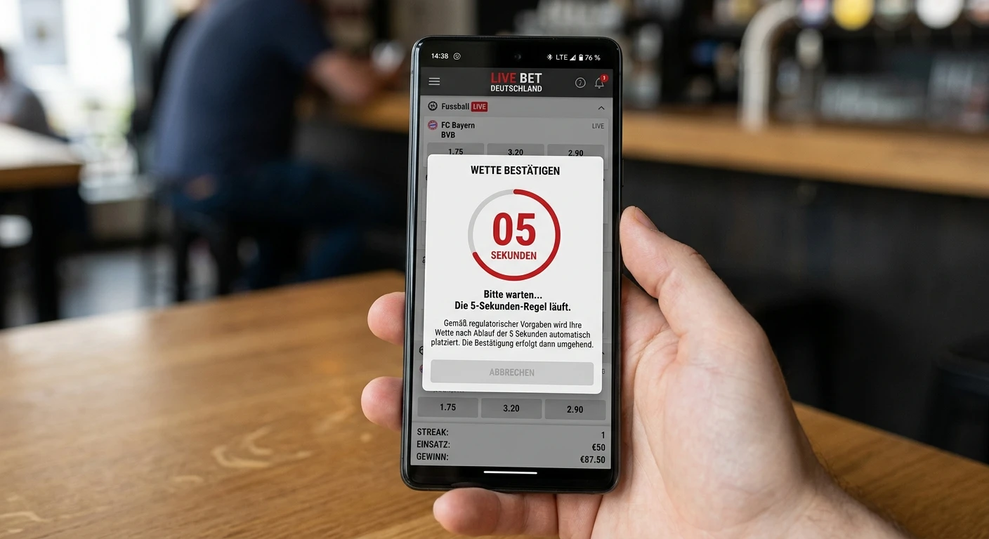 Auswirkungen der 5-Sekunden-Regel des GlüStV 2021 auf mobile Tennis Live Handicap Wetten