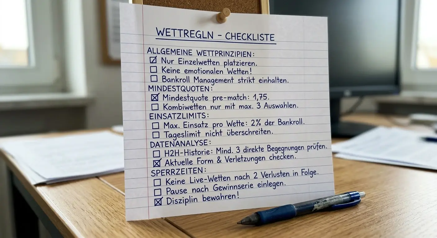 Regelbasierter Ansatz zur Reduzierung kognitiver Verzerrungen beim Tennis Handicap Wetten