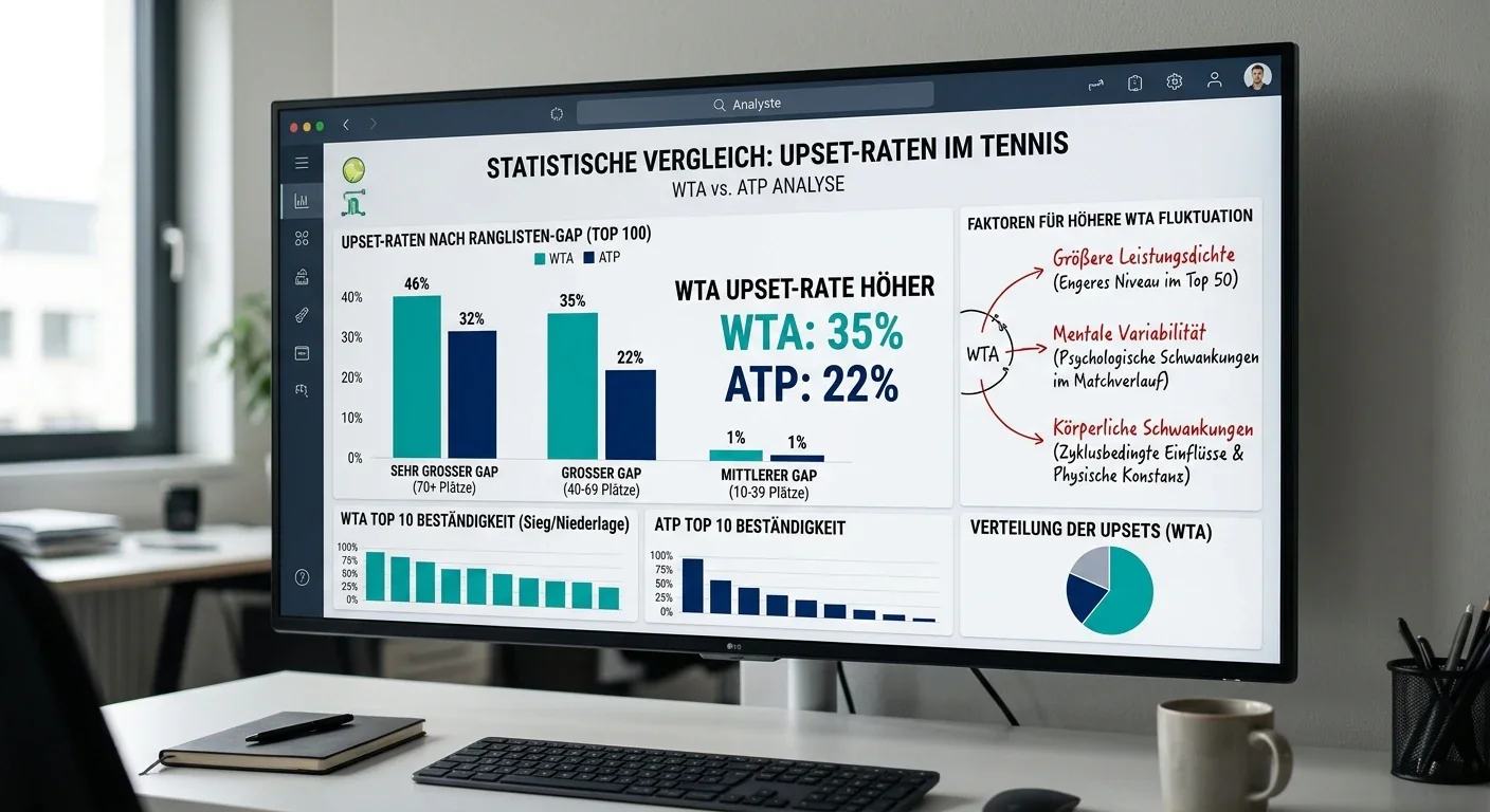 WTA Upset-Rate Statistik — höher als ATP mit direkten Auswirkungen auf Handicap-Linien